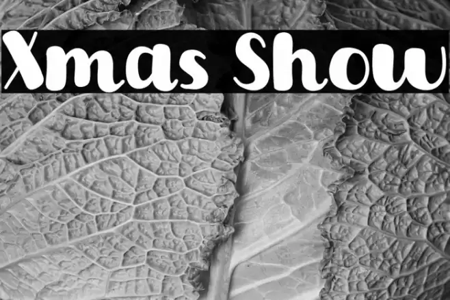 Xmas Show Font examples