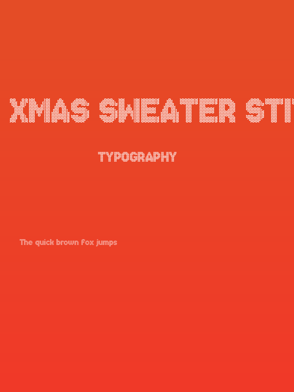Xmas Sweater Stitch Poster