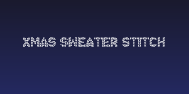 Xmas Sweater Stitch Social Header