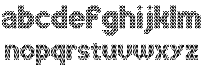 Xmas Sweater Stitch Font LOWERCASE