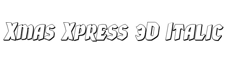 Xmas Xpress 3D Italic  لخطوط تنزيل