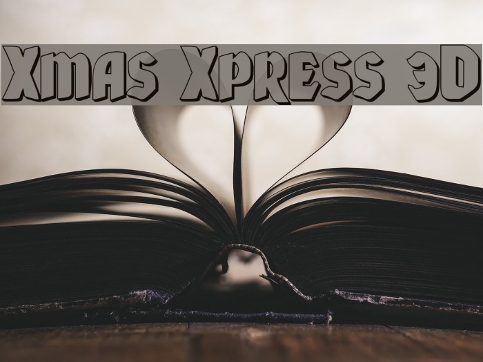 Xmas Xpress 3D Font examples