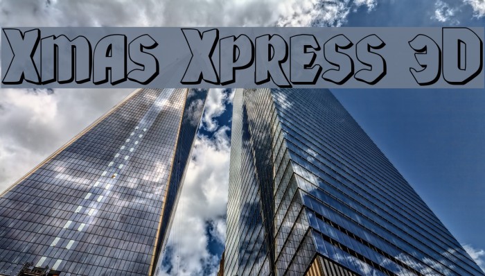 Xmas Xpress 3D Font examples