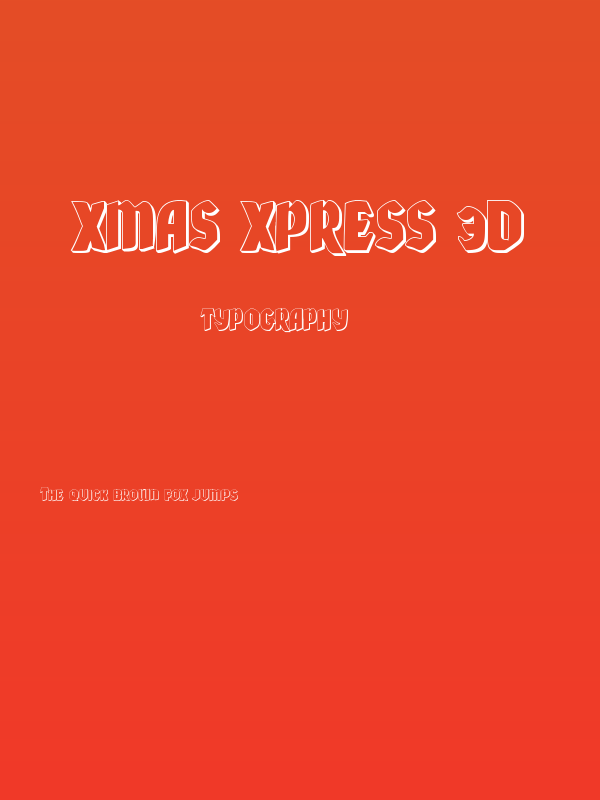 Xmas Xpress 3D Poster