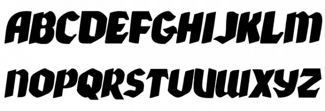 Xmas Xpress Expanded Italic 字体 大写