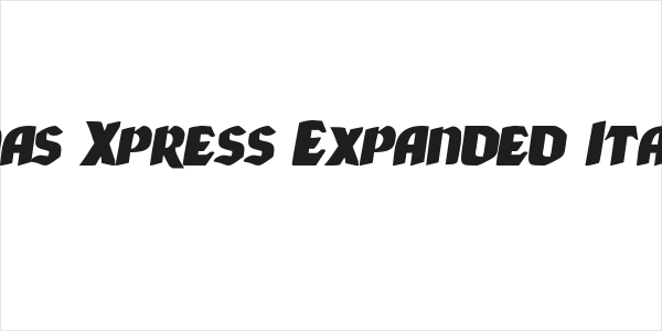 Xmas Xpress Expanded Italic Logo