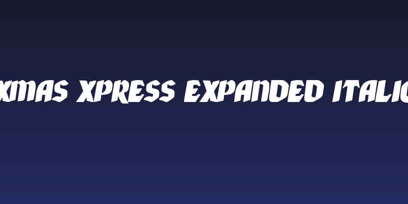 Xmas Xpress Expanded Italic Social Header
