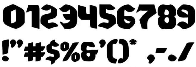 Xmas Xpress Expanded Font OTHER CHARS