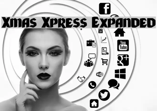 Xmas Xpress Expanded Font examples