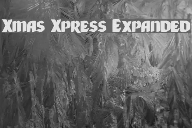 Xmas Xpress Expanded Font examples