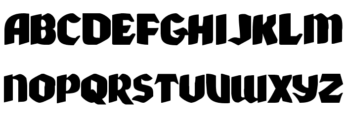Xmas Xpress Expanded Font LOWERCASE