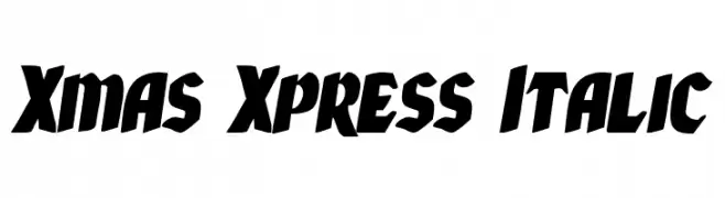 Xmas Xpress Italic  Скачать бесплатные шрифты