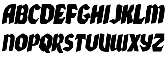 Xmas Xpress Italic फ़ॉन्ट अपरकेस