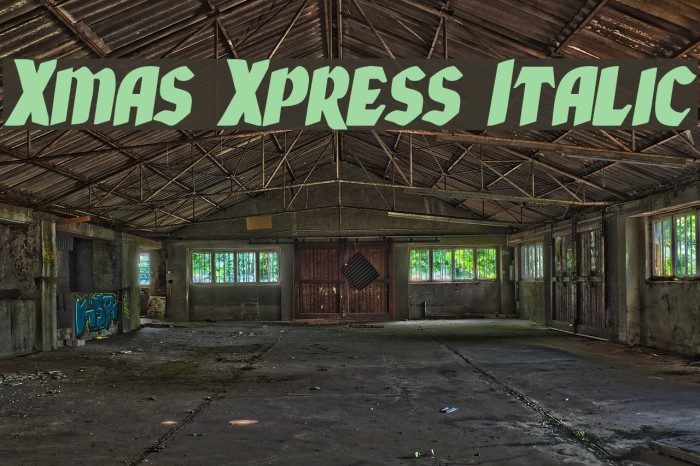Xmas Xpress Italic Example 1