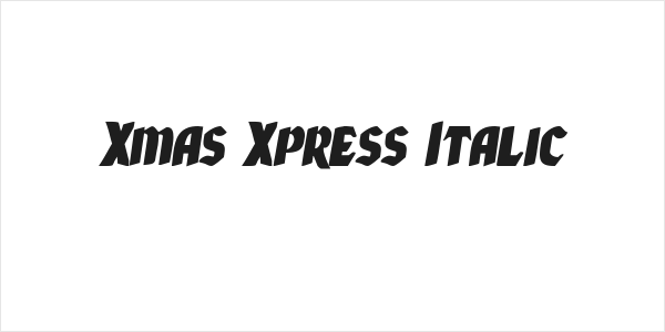 Xmas Xpress Italic Logo