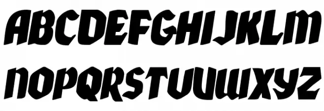 Xmas Xpress Italic Caratteri MINUSCOLO
