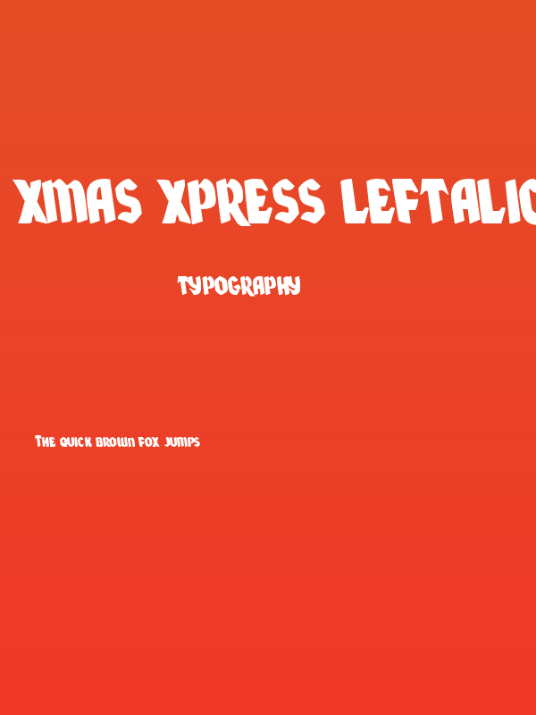 Xmas Xpress Leftalic Poster