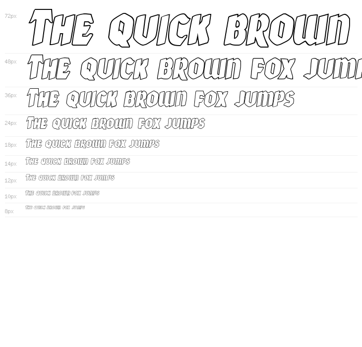 Xmas Xpress Outline Italic Waterfall