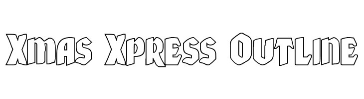 Xmas Xpress Outline  baixar fontes gratis