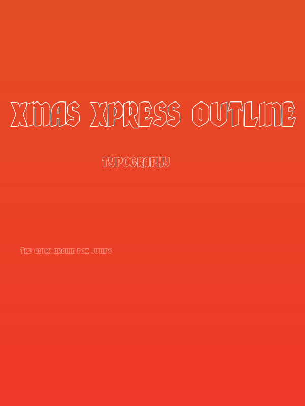 Xmas Xpress Outline Poster