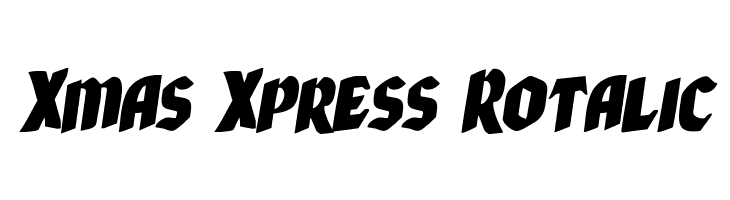 Xmas Xpress Rotalic  Free Fonts Download
