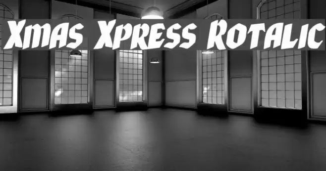 Xmas Xpress Rotalic Font examples