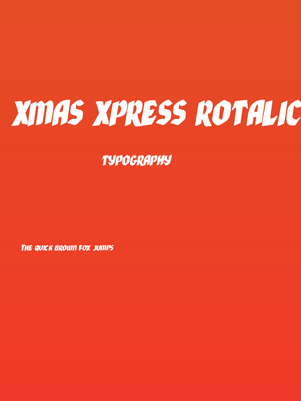 Xmas Xpress Rotalic Poster