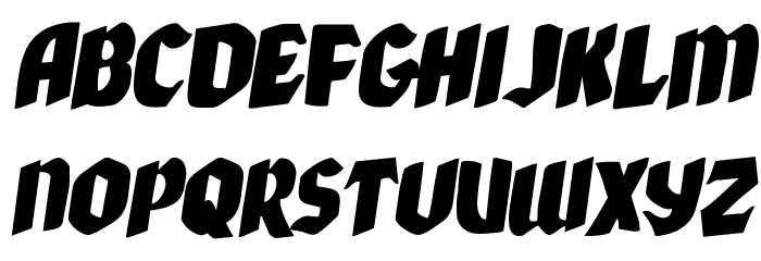 Xmas Xpress Rotalic Font LOWERCASE