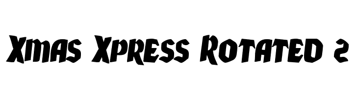 Xmas Xpress Rotated 2  لخطوط تنزيل