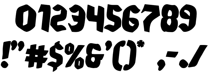 Xmas Xpress Rotated 2 Font OTHER CHARS