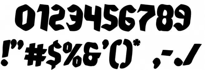 Xmas Xpress Rotated 2 Font OTHER CHARS