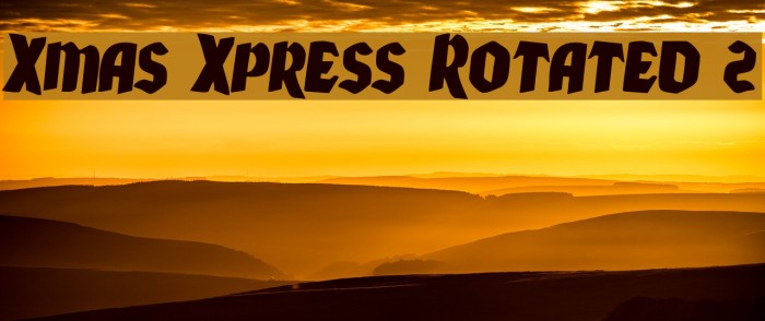 Xmas Xpress Rotated 2 Font examples