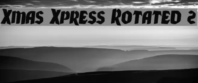 Xmas Xpress Rotated 2 Font examples