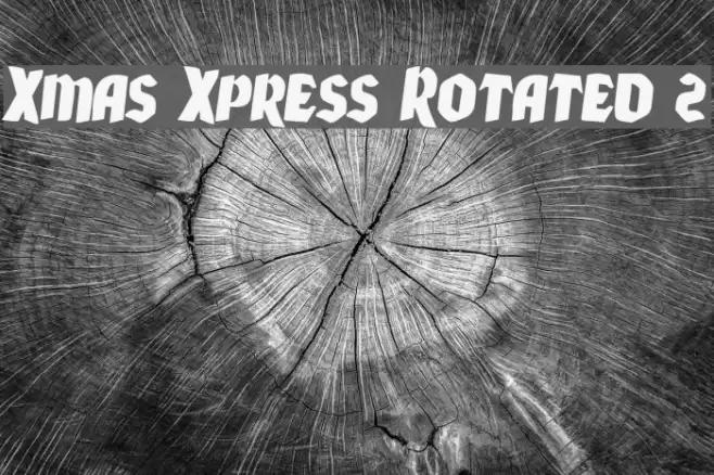 Xmas Xpress Rotated 2 Font examples