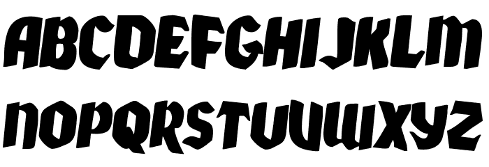 Xmas Xpress Rotated 2 Font LOWERCASE