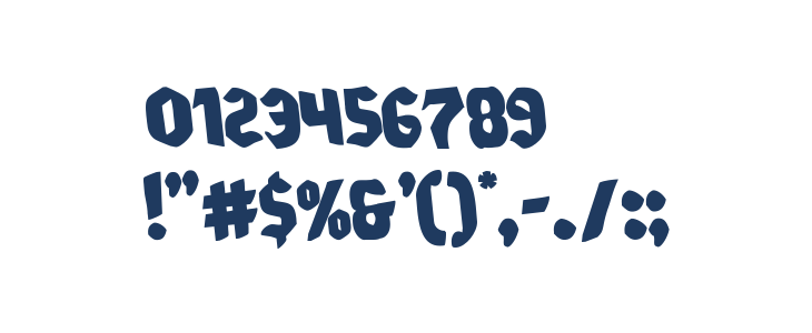 Xmas Xpress Rotated Other Characters