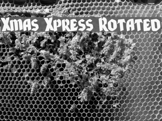 Xmas Xpress Rotated Font examples