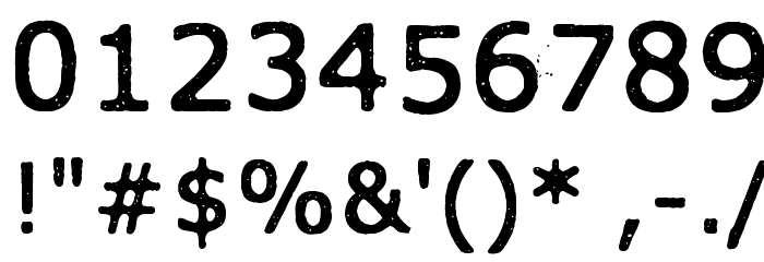 Xmas Year Zero Font OTHER CHARS