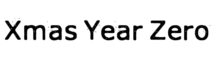 Xmas Year Zero  font caratteri gratis
