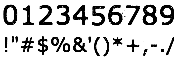 Xmas Year Zero Font OTHER CHARS