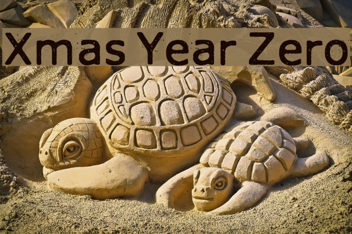 Xmas Year Zero Font examples