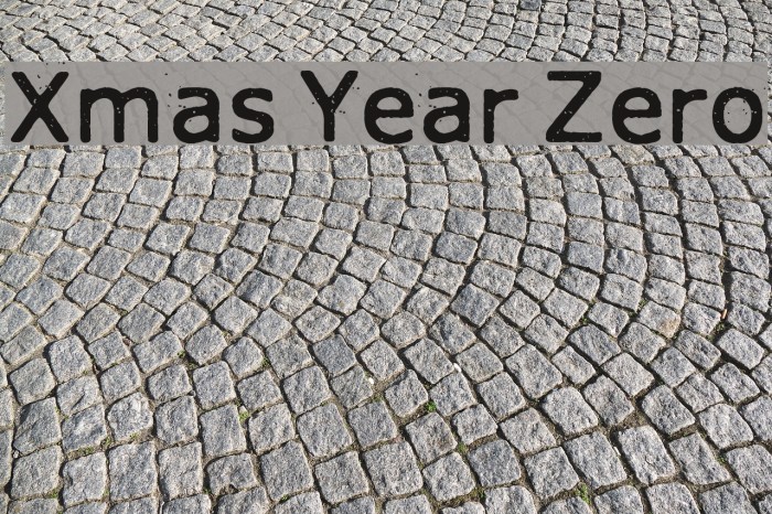 Xmas Year Zero Font examples