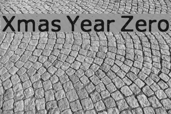 Xmas Year Zero Font examples