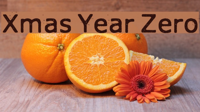 Xmas Year Zero Font examples