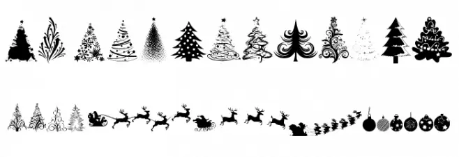 Xmas tfb Christmas フォント 大文字