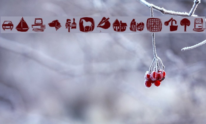 Xmas2002 Font examples