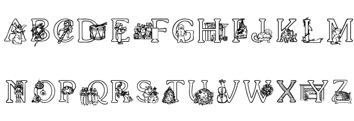 XmasAlpha Font OTHER CHARS