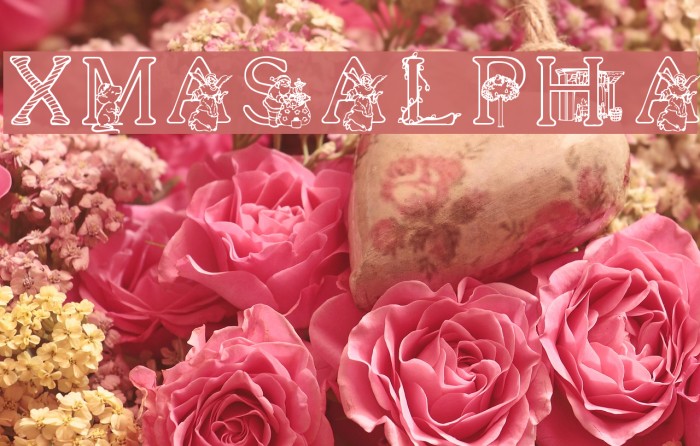 XmasAlpha Font examples