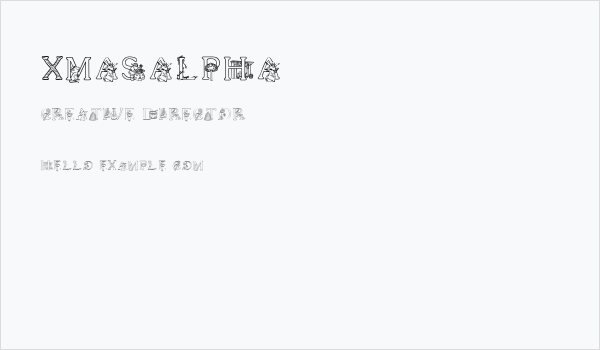 XmasAlpha Business Card