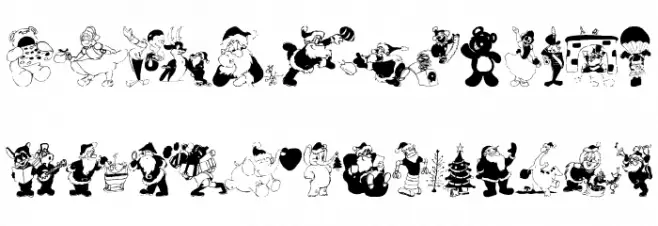 XmasBatzz Schriftart Groß